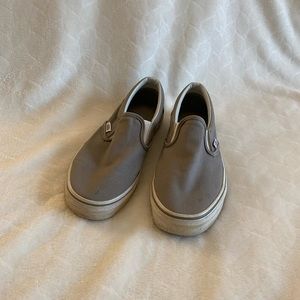 Vans Grey Slip-Ons
